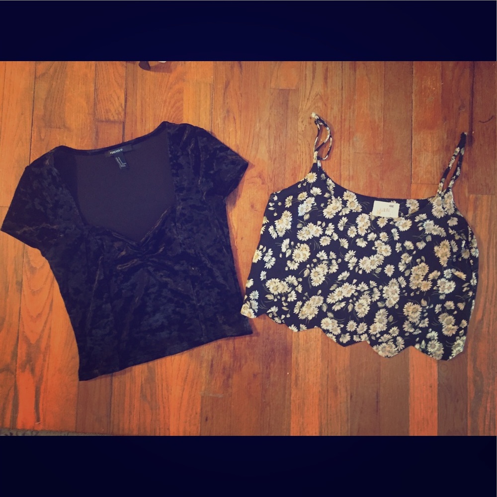 Two cute crop tops